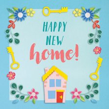 Happy new home felicitatiekaart