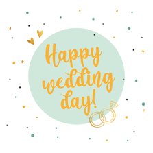 Happy wedding day! - felicitatiekaart