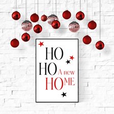Kerst verhuizing Ho Ho Ho A new home