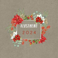 Kerstmenu botanical