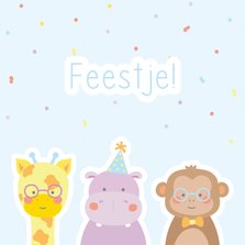 Kinderfeestje uitnodiging dieren
