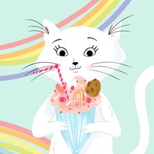 Kinderkaart milkyway cat