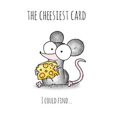 Liefde kaart muisje - The cheesiest card I could find