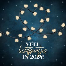 Liefdevolle nieuwjaarskaart veel lichtpuntjes in 2024