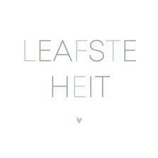 Minimalistische Friese vaderdagkaart met leafste heit