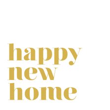 Moderne felicitatiekaart happy new home