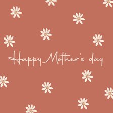 Moederdag Happy Mothers day madeliefjes