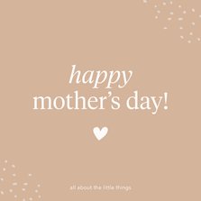 Moederdag kaart Noppies 'happy mother's day' 