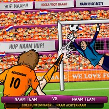 Nederlands Elftal Oranje Voetbal Kaart