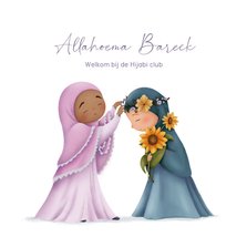 Nieuwe hijabi wenskaart