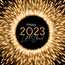 Nieuwjaarskaart 2023 Let it Shine