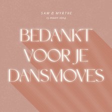 Typografische Trouwkaart Met Opsomming En | Kaartje2go