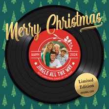 Originele kerstkaart LP Merry Christmas