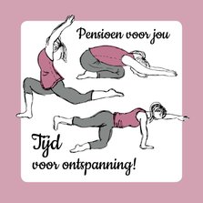 Pensioenkaart yoga en rust 