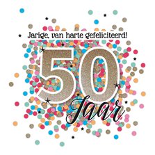 Sarah 50 jaar felicitatie kaart verjaardag