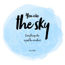 Spreukenkaart The sky