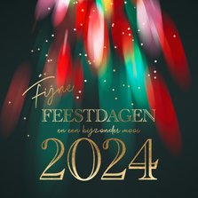 Stijlvolle kerstkaart 2024 Fijne Feestdagen