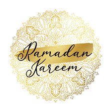 Stijlvolle Ramadan kaart illustratie hennah goud 
