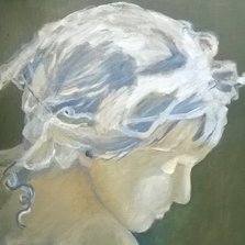 Stijlvolle schilderij van een vrouw