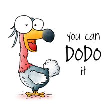 Succes kaart dodo - You can dodo it!