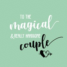 To the magical couple - huwelijkskaart
