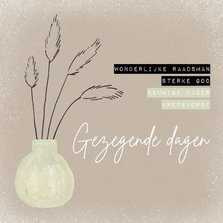 Trendy Christelijke kerstkaart namen gezegende dagen pampas