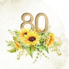 Uitnodiging 80 jaar zonnebloemen