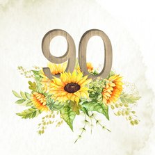 Uitnodiging 90 jaar zonnebloemen