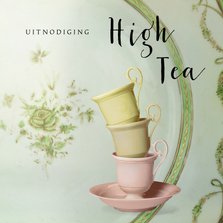 Uitnodiging High Tea scrapbook China