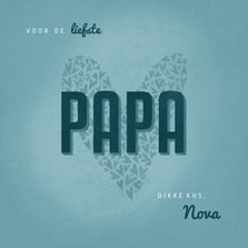 Vaderdagkaart PAPA met hart en naam