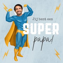 Vaderdagkaart super papa superman grappig humor foto