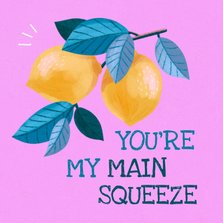Valentijnskaart met twee citroenen