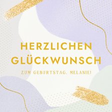 Verjaardagskaart Duits organische vormen