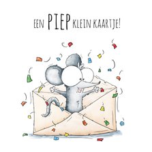 Verjaardagskaart - Een piepkleine kaartje