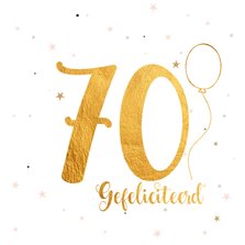 Verjaardagskaart happy 70 jaar