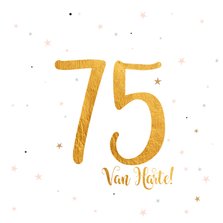 Verjaardagskaart happy 75 jaar