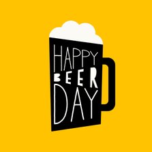 Verjaardagskaart 'Happy Beerday'