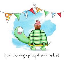 Verjaardagskaart met Schildpad