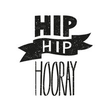 Vrolijke Verjaardagskaart- Hip Hip Hooray