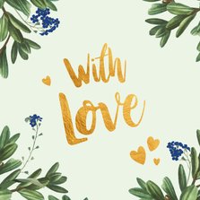 With love - liefde kaart