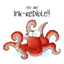 Zomaar kaart octopus - You're Inkredible