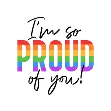 Zomaar kaartje proud of you LGBTQ regenboog