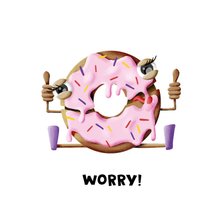 Zomaar sterkte donut worry kaart
