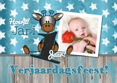 Feestje! Giraffe 1 jaar. Foto L
