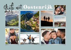 Vakantiekaart groetjes uit Oostenrijk fotokaart 