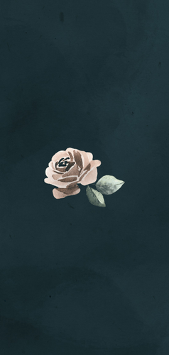 Menukaart met klassieke bloemen Achterkant