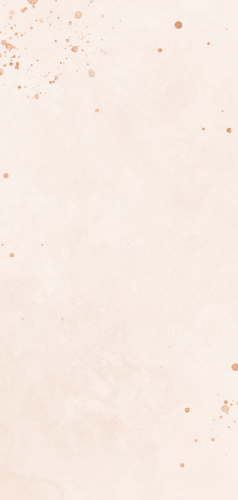 Trouwkaart bohemian lichtroze met koper Achterkant