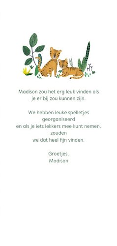 Babyshower tijger en dieren jungle thema 3