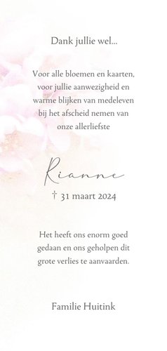 Bedankkaart mooiste lente bloesem 3