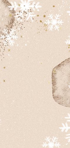 Franse nieuwjaarskaart illustratie notenkraker sterren goud Achterkant